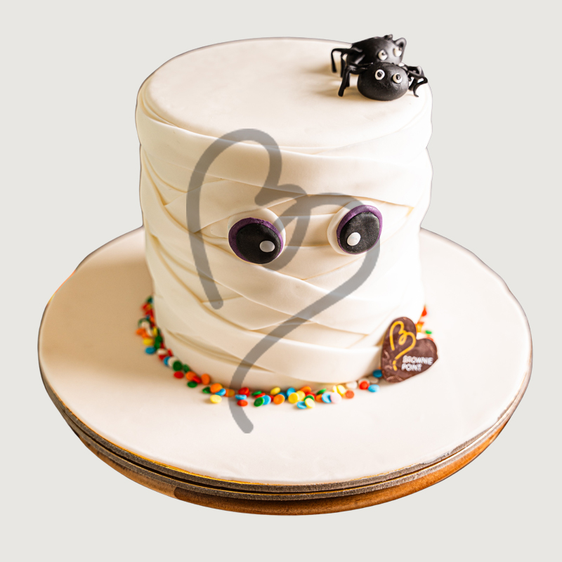 Halloween Mummy Ghost Cake