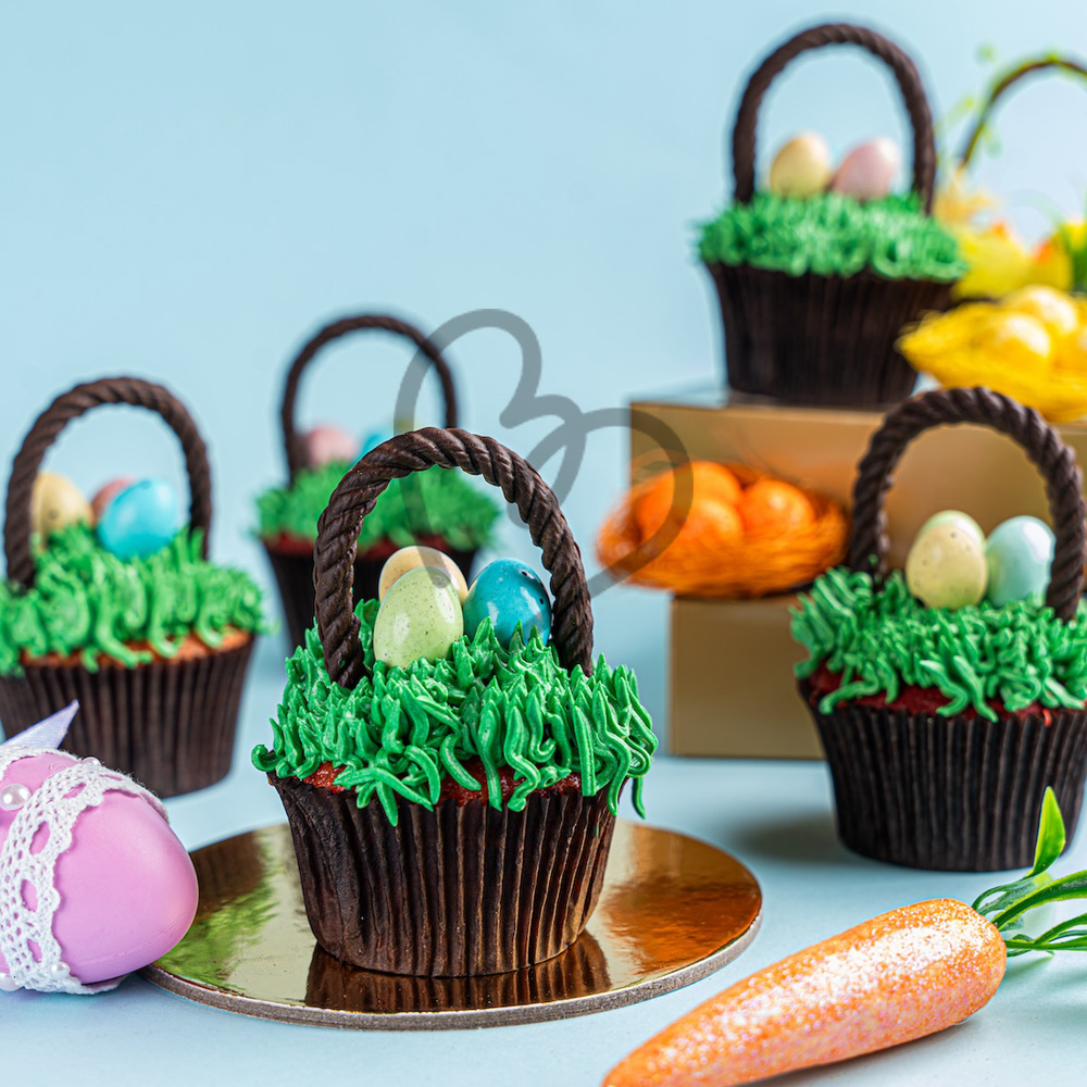 Easter Basket Cupcakes
